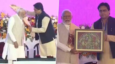 PM Modi in West Bengal: Prime Minister Narendra Modi Lays Foundation Stone of Multiple Projects Worth Rs 15,000 Crores in Krishnanagar (Watch Video)